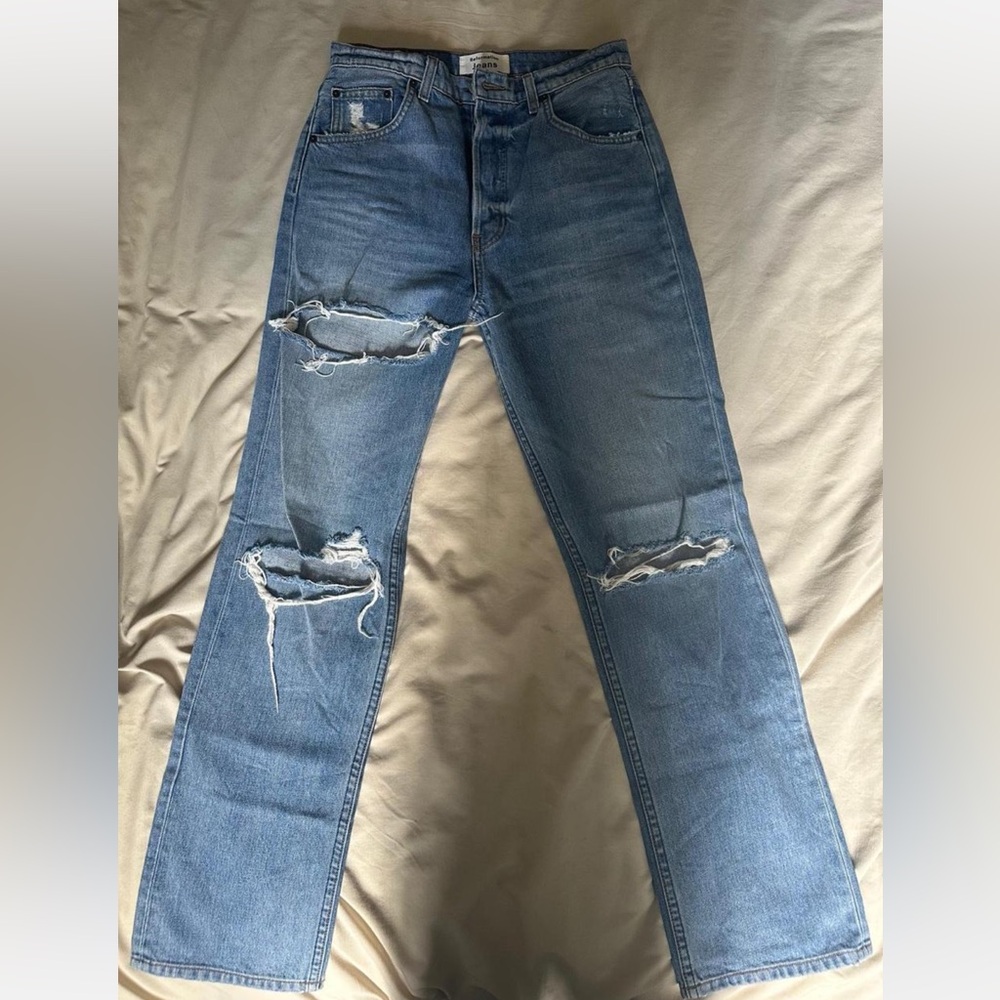 Reformation High-waisted straight-leg jeans